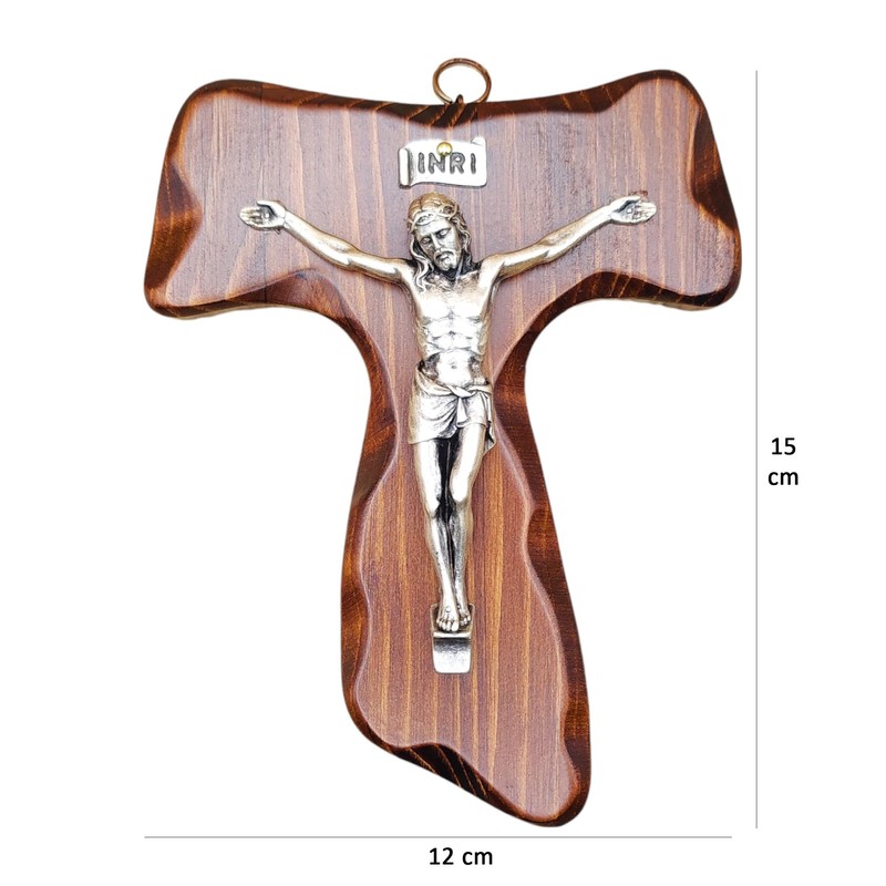 Wooden Crucifix Rope - Wall Mounted - Christ of Silver