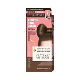 Moremo Keratin Less Damage Hair Color Natural Brown Gray Gray Cover Stylish 4069486 / 모레모케라틴 손상적은 헤어컬러 내추럴브라운 새치커버멋내기 4069486