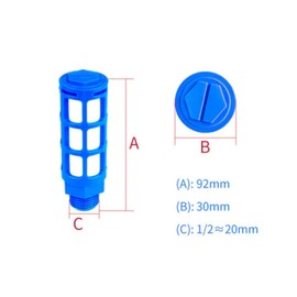 Pneumatic Silencer 1/2 Inch Set of 3 Industrial Quality