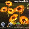 Solar Lights Outdoor Decorative, Upgraded 2 Pack with 6 Solar