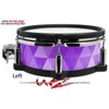 Skin Wrap Compatible with Roland PD-108 Drum Triangle Mosaic Purple
