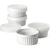 LE TAUCI Ramekins with Lids, 4 OZ Ramekins Oven Safe,