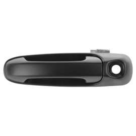 TRQ Door Handle Exterior Outside Black Front LH Driver for 99-04 Grand Cherokee
