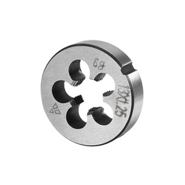 CoCud Metric Adjustable Round Dice M13 X 1.25 Alloy Steel Right Hand Winding Thread Dice - (Application: For Machining Metal Plastic External Threading)