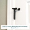 36Pack Hinge Pin Black Door Stopper, Adjustable Heavy Duty Hinge