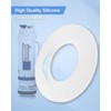 AUGREX 2Pcs Toilet Silicone Gasket Flush Valve Seal Compatible with
