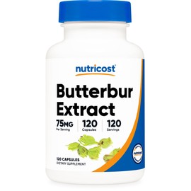 Nutricost Butterbur Extract Capsules (75mg) 120 Capsules - Gluten Free, Non-GMO, Vegetarian Friendly