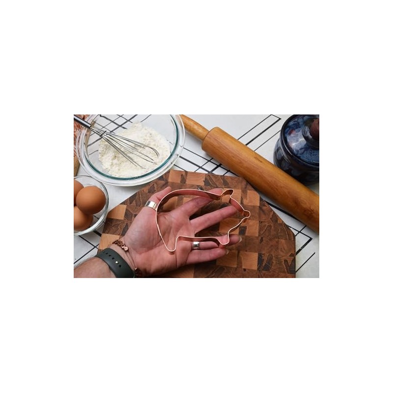 Pig Cookie Cutter 5.25 Inch Handcrafted by The Fussy Pup