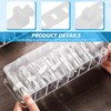 2 Packs Clear Cable Organizer Boxes with 20 PCS Cable
