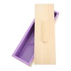 Soap Loaf Mold Flexible Purple Silicone DIY Hand Made Soap