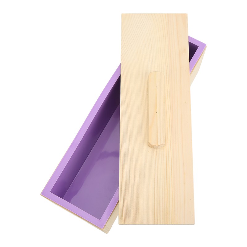 Soap Loaf Mold Flexible Purple Silicone DIY Hand Made Soap