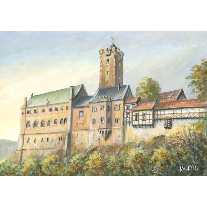 Valdeig Fridge Magnet, The Wartburg at Eisenach, Picture Magnet 8