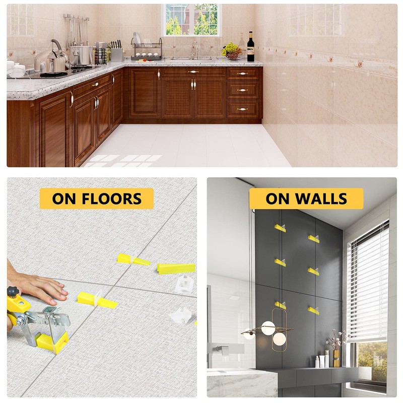 Tile Leveling System 1/16 inch 300pcs Tile Spacer Clips, Tile
