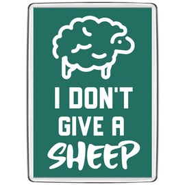 Pixly® I Don't Give a Sheep Fridge Magnet Large Jumbo Size Funny Joke Keepsake Novelty Refrigerator Magnets Gift