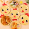 50 PCS Chicken Birthday Decorations Chicken Theme Paper Plates Farm