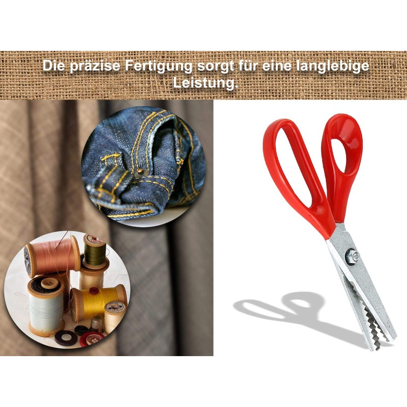 Pinking Shears Fabric Scissors Zigzag Scissors – Dressmaking Scissors Craft