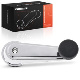 A-Premium Window Crank Handle Compatible with Mack Model - CH 1995-2003, CHU 2008-2009, CV 2001-2007, CXP 2006-2007, CXU 2008-2009, GU7 2008-2009, GU8 2008-2009, Metal, Chrome, Driver or Passenger