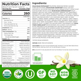 Orgain Perfect Meal, Organic, Vegan Meal Replacement Protein Powder, Vanilla - 25g Plant Based Protein, 80+ Superfoods, 1B Probiotics & 10g Fiber, Adaptogens & Ashwagandha - 2.16lb