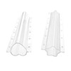 2PCS Cucumber Styling Growth Mold Plastic Heart Shaped Five-Pointed Star