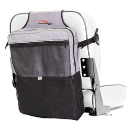 Fish Fighter Boat Seat Storage Bag | The Ultimate Boat Organizer | Boat Accessories and Boat Storage Bag | Fits Life Jackets, Phones, Belongings - Easy to Install with Buckle