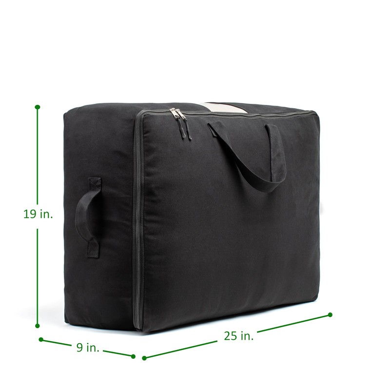 Soft Canvas Storage Bags with Zipper. Thick Breathable, 2pc King/Queen
