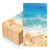 FYSUIMU 50 Pcs Summer Beach Guest Napkins Nautical Starfish Seashell