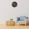GRAVURZEILE Wooden Wall Clock Pizza & Pasta, 100% Silent, No