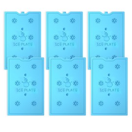 6 Ice Packs for Cool Bag, Reusable Cooling Elements, 200 ml Capacity, Perfect for Cool Box and Outdoor Use