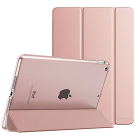MoKo Moko Case for iPad 10.2 iPad 9th Generation 2021/ iPad 8th Generation 2020/ iPad 7th Generation 2019, Slim Stand Hard Back Shell Smart Cover Case for iPad 10.2 inch, Auto Wake/Sleep, Rose Gold