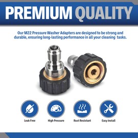 M22 15mm Quick Connect Adapter Set Variations (M22 To 3/8" Quick Connect Plug Set)