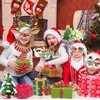 Dusenly 31pcs Christmas Photo Booth Props with Large Photo Booth