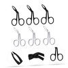 WOONEKY 6pcs Eyebrow Stainless Steel Eyebrow Clamp Tools for Precise
