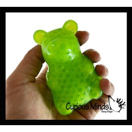 Not Specified 2 Gel Filled Gummy Bear Squishy Animals Cute Individually Wrapped Toys -