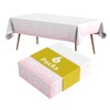 Fantastshop Plastic Tablecloths Disposable - 6 Packs 54 x 108