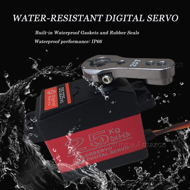 ANNIMOS 25KG Digital Servo Full Metal Gear High Torque Waterproof