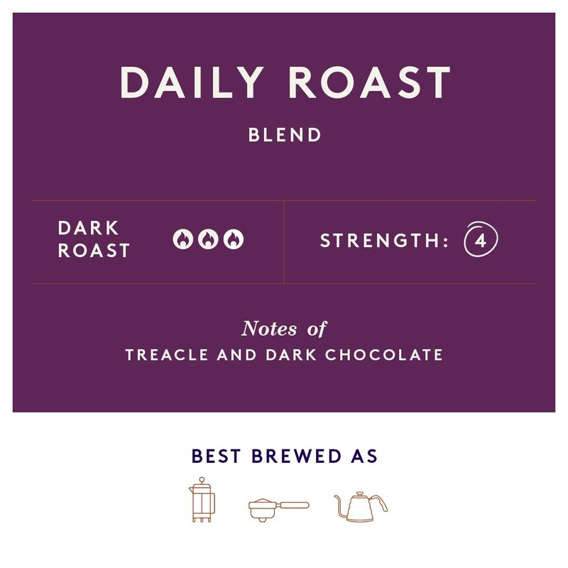 Union Coffee - Daily Roast Espresso Coffee Beans - Dark