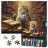 Cat Puzzle for Adults, 1000 Pieces, Professor Cat in a