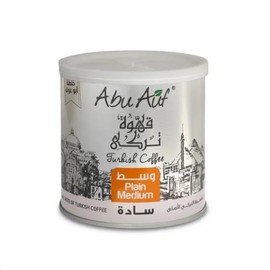 Abu Auf Plain Medium Turkish Coffee,Medium Roasted, 200g