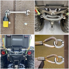 M10 Shoulder Eye Bolts 2.75"X3/8" Premium Stainless Steel with 2 Nuts and 1 Washer Heavy Duty Eyebolts for Versatile Use 2 Pack