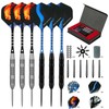 flintronic 6 Pack Steel Darts Set, Professional 23g Darts Tip