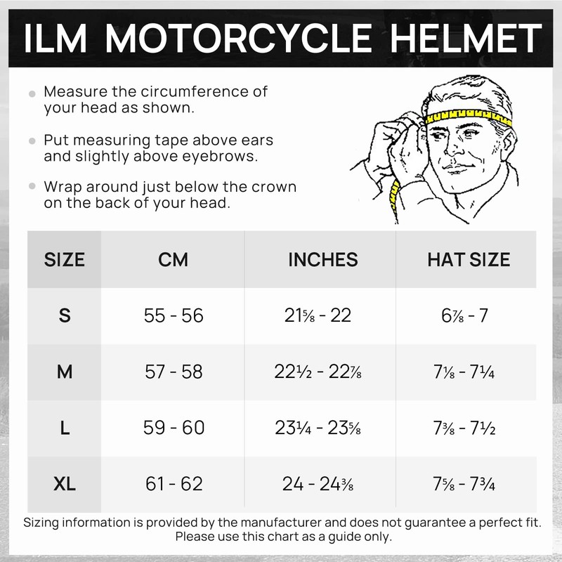 ILM Motorcycle Dual Visor Flip up Modular Full Face Helmet