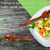 Environmentally-friendly tableware, soup spoons, coffee / tea / honey natural