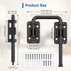 BiceNoning Sliding Door Loop Lock, 90/180 Degree Stainless Steel Patio