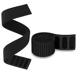 Guo Hook and Loop Quick Dry Garmin Watch Band for Garmin Fenix 6/5, 22mm Woven Nylon Ultralight Sport Wristband Strap for Garmin Fenix 6 Pro/Sapphire/5/5 Plus, Quatix 6/5, Black