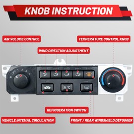 79600-S84-A01ZA Upgraded A/C Heater Climate Control Module Compatible with Honda Accord 1998-2000 Replace 599-268