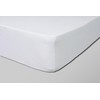 Fantasy Sateen White Fitted sheet 90x200cm