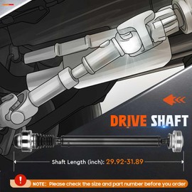 Front Drive Shaft Propeller Shaft Driveshaft for Jeep Commander 3.7L 4.7L 5.7L 2007 2008 2009 2010, for Jeep Grand Cherokee 2007-2010 3.0L 3.7L 4.7L 5.7L 6.1L, for NV140 W5A580 Quadra Trac l 65-3012