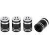 Tapones decorativos para válvula de neumático, color negro, 7 x