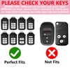 Simocky Key Fob Cover with Diamond Keychain, Car Key Shell