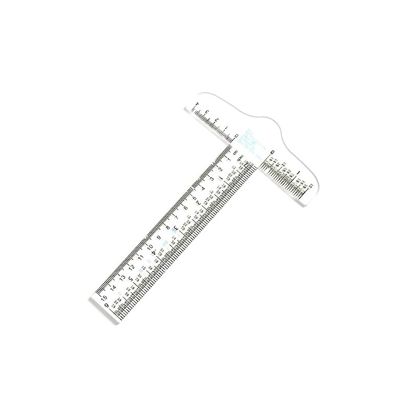 6 Inches Transparent Acrylic T-Square Ruler, T Square Ruler, Drafting